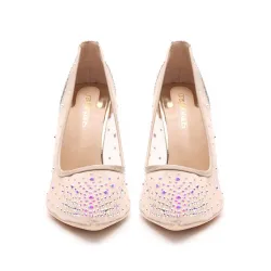 Cristallo mesh strass - pompe tacco alto