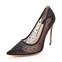 Tacones altosMalla de cristal rhinestone - bombas de tacón alto
