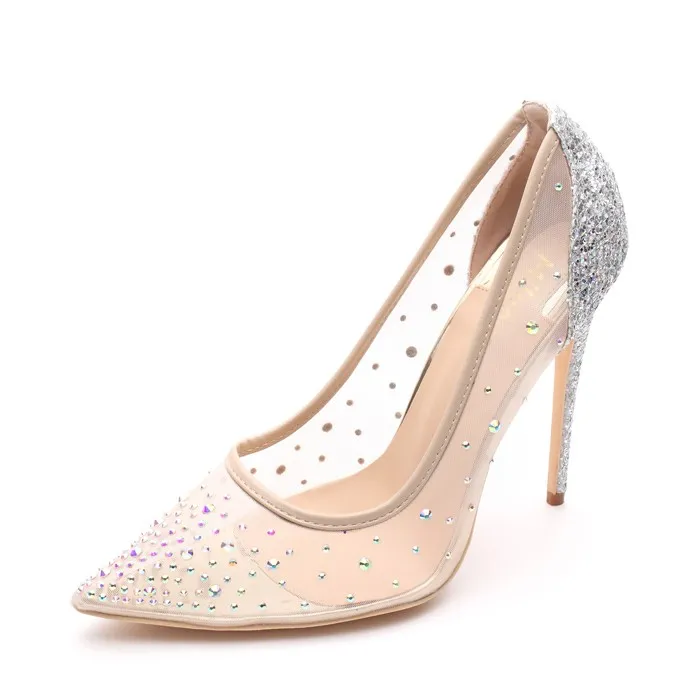 Tacones altosMalla de cristal rhinestone - bombas de tacón alto