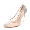 Tacones altosMalla de cristal rhinestone - bombas de tacón alto