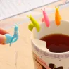 Infusor de técaracol de silicona - infusor de té - porta bolsa de té 2 piezas