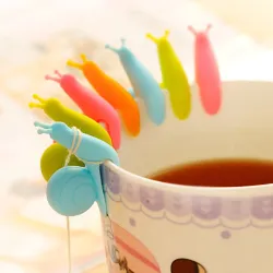 Infusor de técaracol de silicona - infusor de té - porta bolsa de té 2 piezas