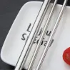 304 stainless steel - reusable drinking straws - set with brush & bag