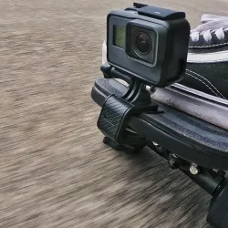 SoportesManillar de motos Skateboard - soporte de abrazadera girada - soporte para GoPro Hero Action