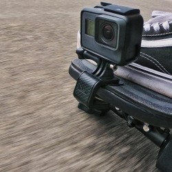 Skateboard moto guidon - support de serrage rotatif - support de support pour GoPro Hero Action