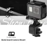 SoportesManillar de motos Skateboard - soporte de abrazadera girada - soporte para GoPro Hero Action