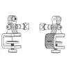 SoportesManillar de motos Skateboard - soporte de abrazadera girada - soporte para GoPro Hero Action