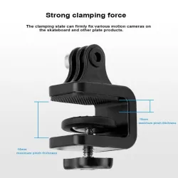 SoportesManillar de motos Skateboard - soporte de abrazadera girada - soporte para GoPro Hero Action