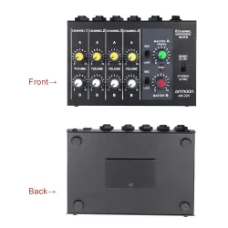 AM-228 sekoituskonsoli - ultra-kompakti - matala melu - 8 kanavaa äänimixer virta adapteri