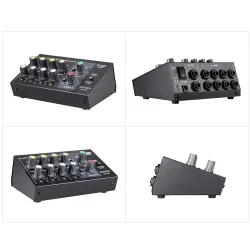 AM-228 sekoituskonsoli - ultra-kompakti - matala melu - 8 kanavaa äänimixer virta adapteri