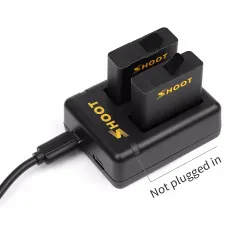 Batería y Cargadoresbatería AHDBT-501 - tres puertos duales cargador USB para GoPro 7 /6 / 5 cámara de acción