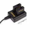 Batería y Cargadoresbatería AHDBT-501 - tres puertos duales cargador USB para GoPro 7 /6 / 5 cámara de acción