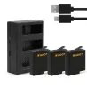 AHDBT-501 akku - kolme ja kaksi porttia USB laturi GoPro 7 / 6 / 5 Action Camera