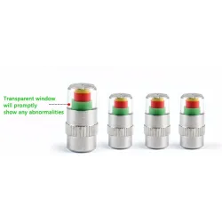 Tire pressure indicator - universal - car tire valve cap 4 pcs