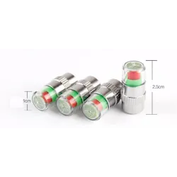 Tire pressure indicator - universal - car tire valve cap 4 pcs