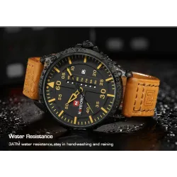 NAVIFORCE - bracelet en cuir - quartz watch
