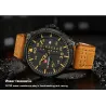 NAVIFORCE - bracelet en cuir - quartz watch