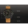 NAVIFORCE - bracelet en cuir - quartz watch