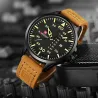 NAVIFORCE - bracelet en cuir - quartz watch