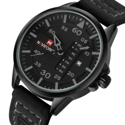 NAVIFORCE - Lederband - Quarzuhr