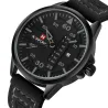 NAVIFORCE - Lederband - Quarzuhr