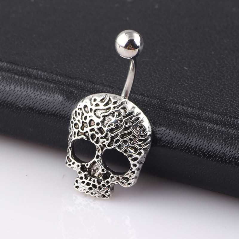 Skull - belly button ring - piercing
