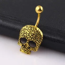 PiercingsCalavera - Botón de vientre anillo - piercing