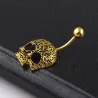 PiercingsCalavera - Botón de vientre anillo - piercing