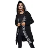 Gothic & Punk Style - langes Sweatshirt - lose Kapuze - Baumwolle