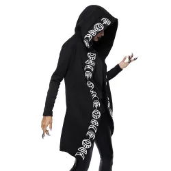 Gothic & Punk stijl - lange sweatshirt - losse hoodie - katoenPlus