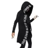 Gothic & Punk stil - lång tröja - lös hoodie - bomull