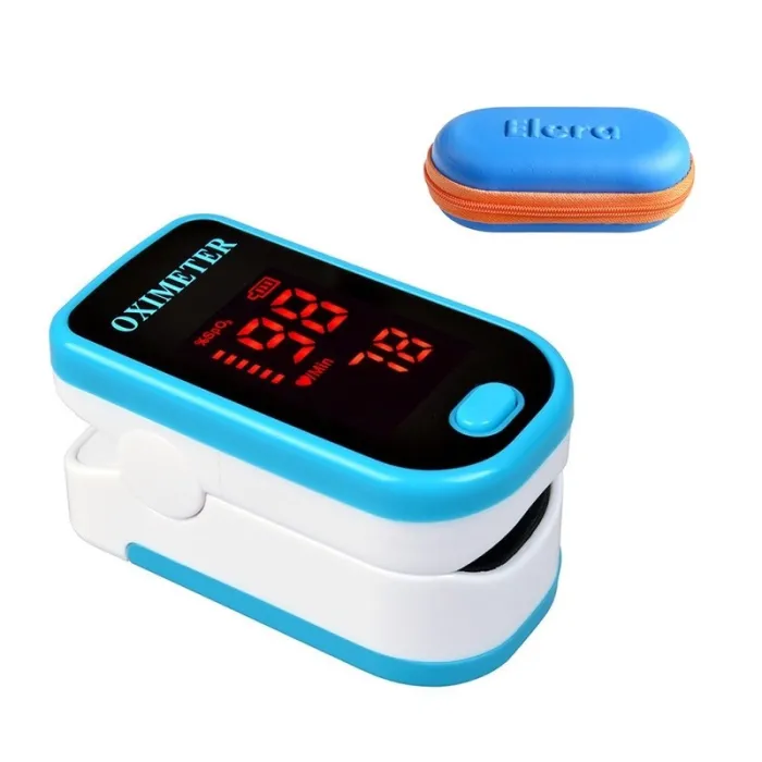 LED display - finger puls oximeter med skydd fall