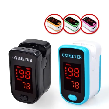 LED display - finger puls oximeter med skydd fall