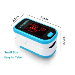LED display - finger puls oximeter med skydd fall