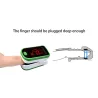 LED display - finger puls oximeter med skydd fall