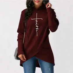Lämmin pullover hoodie