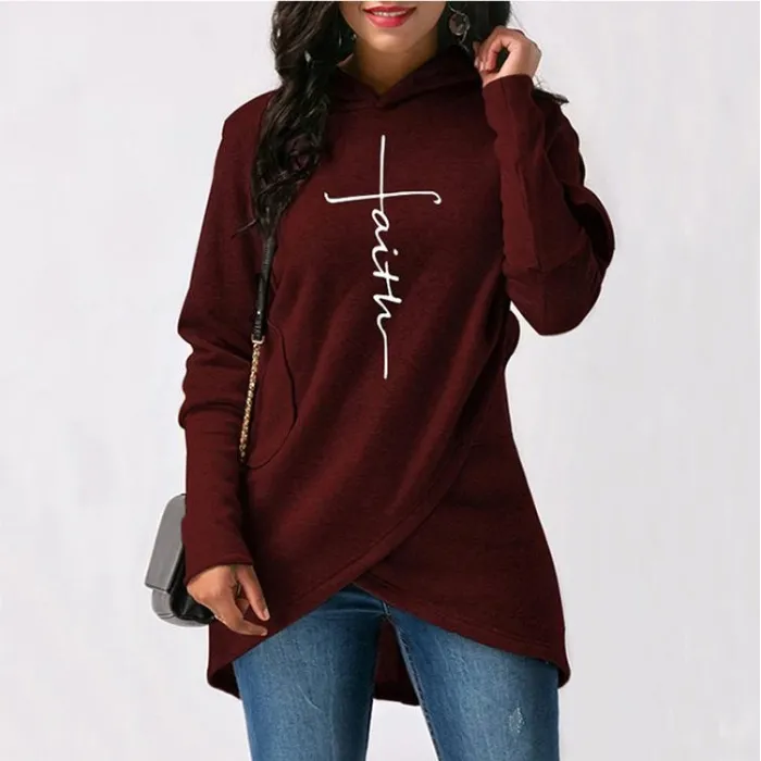 Lämmin pullover hoodie