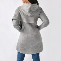 Lämmin pullover hoodie