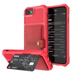 iPhone 6S Plus - 7 7Plus - 8 Plus - X - XS MAX - XS - XS - XR - läderskyddsfodral med monter