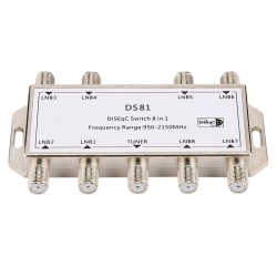 Receptor de satélite8 en 1 - señal satélite - Interruptor DiSEqC
