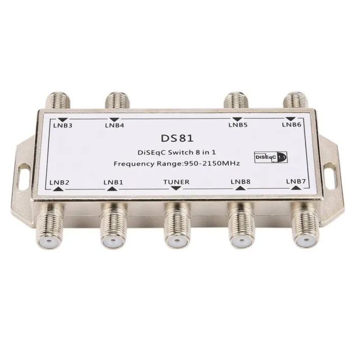 8 in 1 - satelliittisignaali - DiSEqC-kytkin