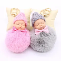 Doll bambino dormiente - portachiavi