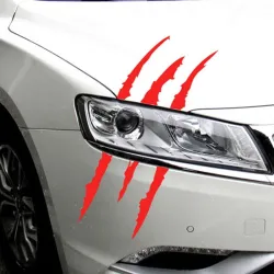 Klauwsporen - reflecterende autosticker - 40 * 12cmStickers