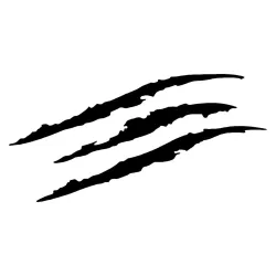 Claw marks - heijastava auto tarra - 40 * 12cm
