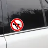 PegatinasNo Farting - pegatina de coche - 12 * 12cm