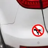 PegatinasNo Farting - pegatina de coche - 12 * 12cm