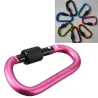 Turvallisuus buckle - alumiinikarabiner, jossa on lukko 6 kappaletta