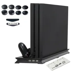 Playstation 4 Pro - vertikalt monter - kylfläkt - laddstation - USB Hub