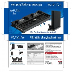 Playstation 4 Pro - vertical stand - cooling fan - charging station - USB HubChargers