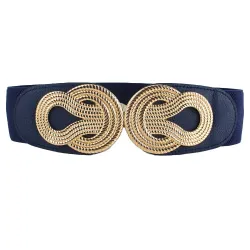 Vintage Chinese knot - elastic leather belt